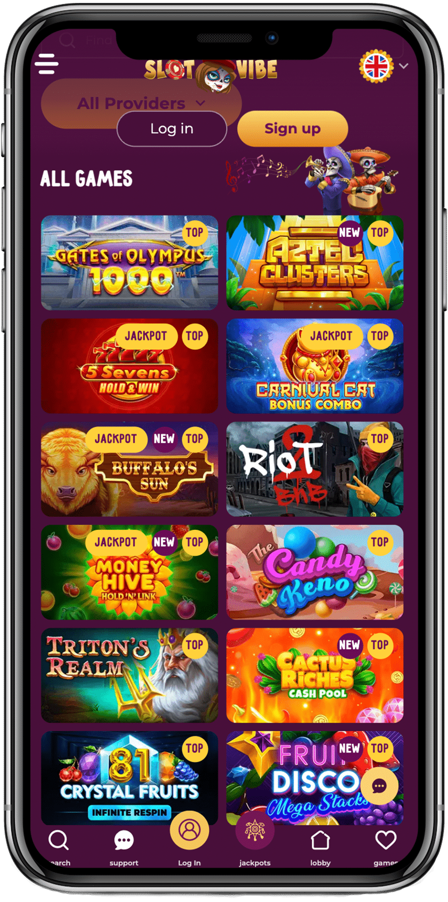 slot vibe casino bonus